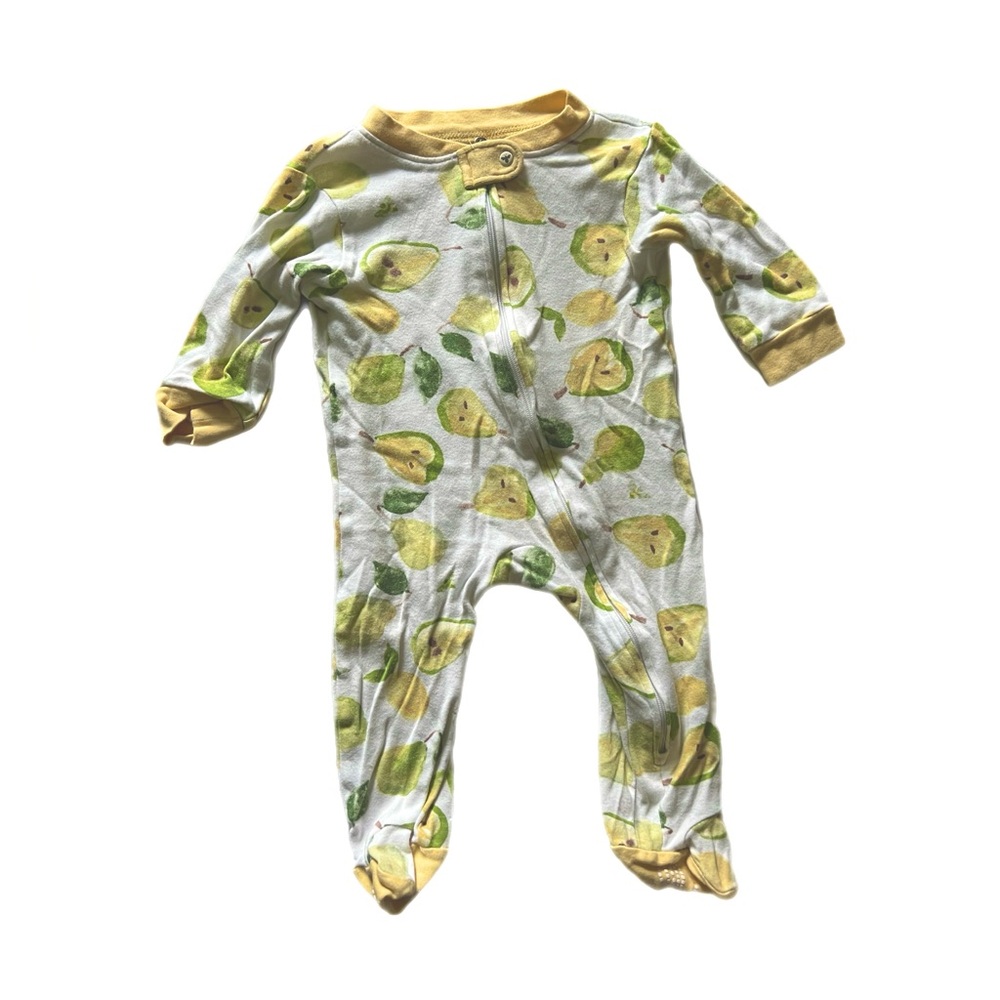 BURT’S BEES BABY Pear Footie Sleep N Play Size 3-6 Months